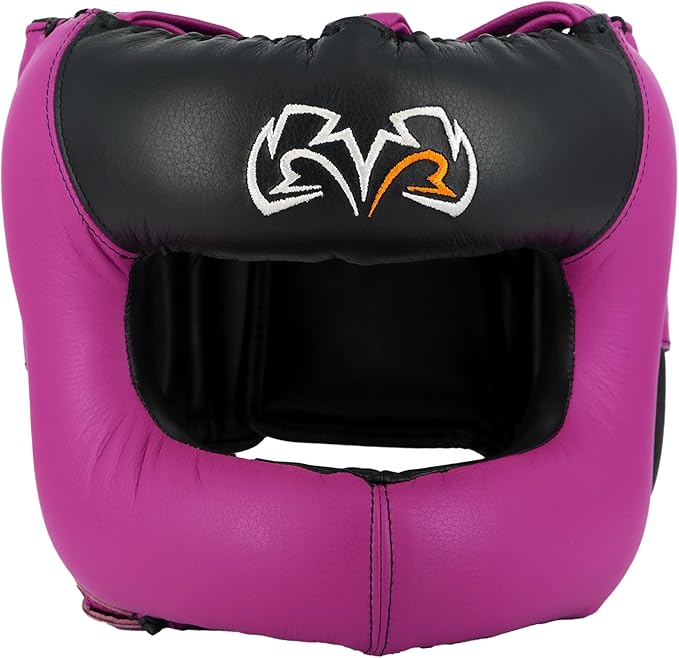 RIVAL Boxing RHGFS3 Face-Saver Sparring Headgear - Wide Eye Opening, Premium Leather, and Thermoplastic Inner Frame