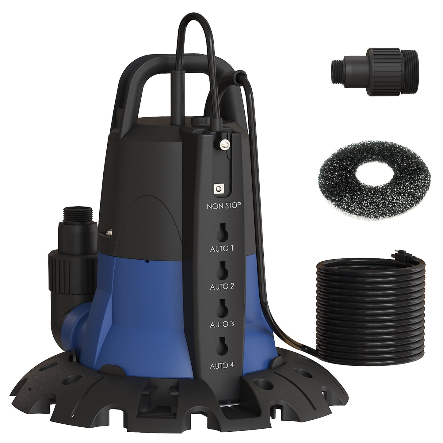 Cofiyard 1/3 HP 3000GPH Water Pump with Manual and Automatic Mode, Water Removal Sump Pump with 25 Feet Power Cord