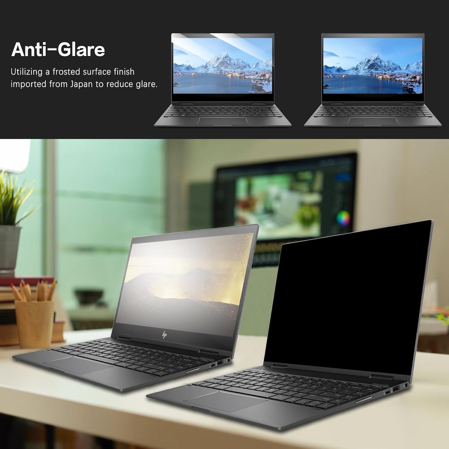 14 Inch 16:9 Laptop Privacy Screen Aspect Ratio, Laptop Screen Privacy Shield Compatible With Lenovo Hp Dell Acer Asus
