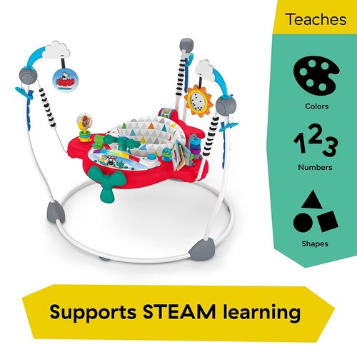 Baby Einstein 2-in-1 Interactive Jumper - Ocean Explorers Airplane Adventure Activity Center for Ages 6+ Months | Max Weight 25 lbs.