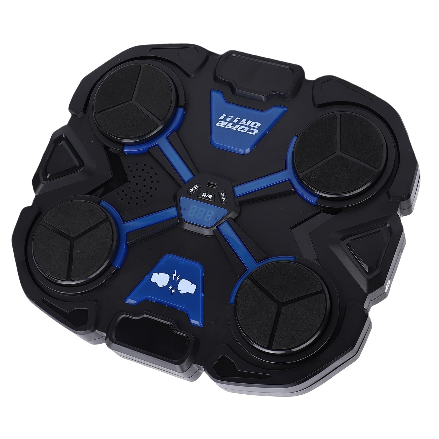 VELATEMOR Music Boxing Machine, Interactive Punching Trainer with Padded Cushion LED Counter, for Adults Kids Training Workout Stress Relief