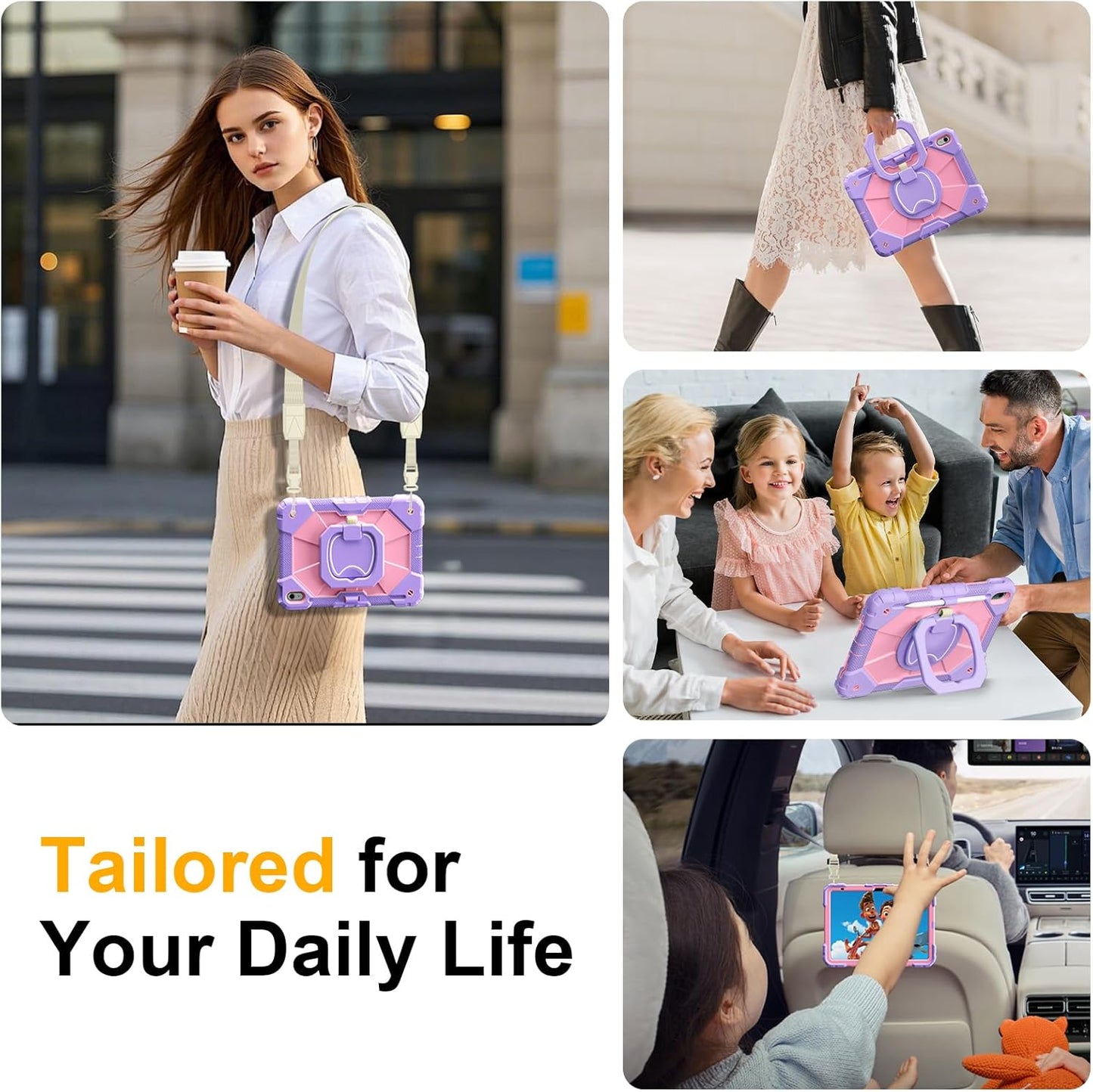 Ubearkk (A16) 11th/10th 11/10.9 Inch 2025/2022, a16 360 Case for iPad Generation for iPad case with Screen Protector