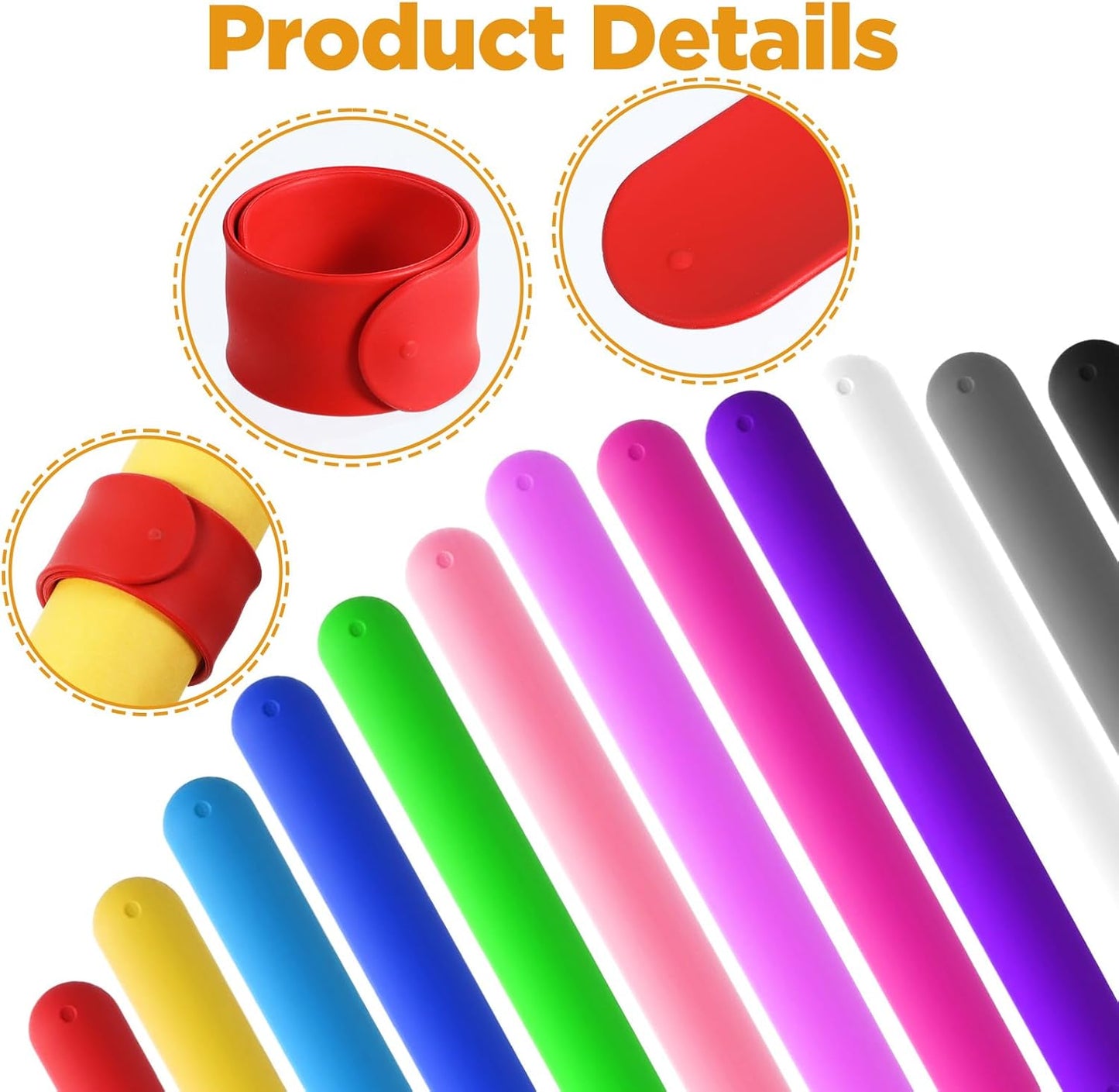 Skiennix Silicone Wrapping Paper Roll Holder Clips - 36 Pcs in 12 Vibrant Colors, Steel-Reinforced Design for Crafts & Gifts