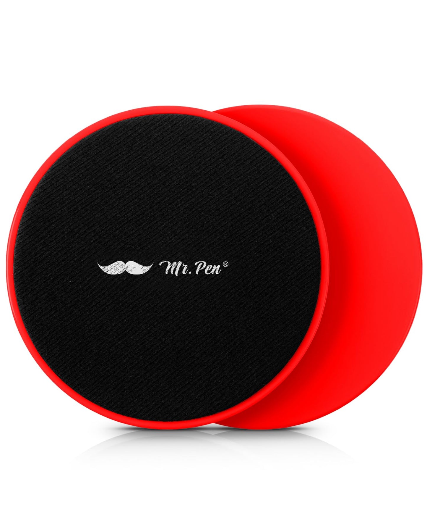 Mr. Pen- Core Exercise Sliders, Red, Dual Sided Fitness Slider Discs