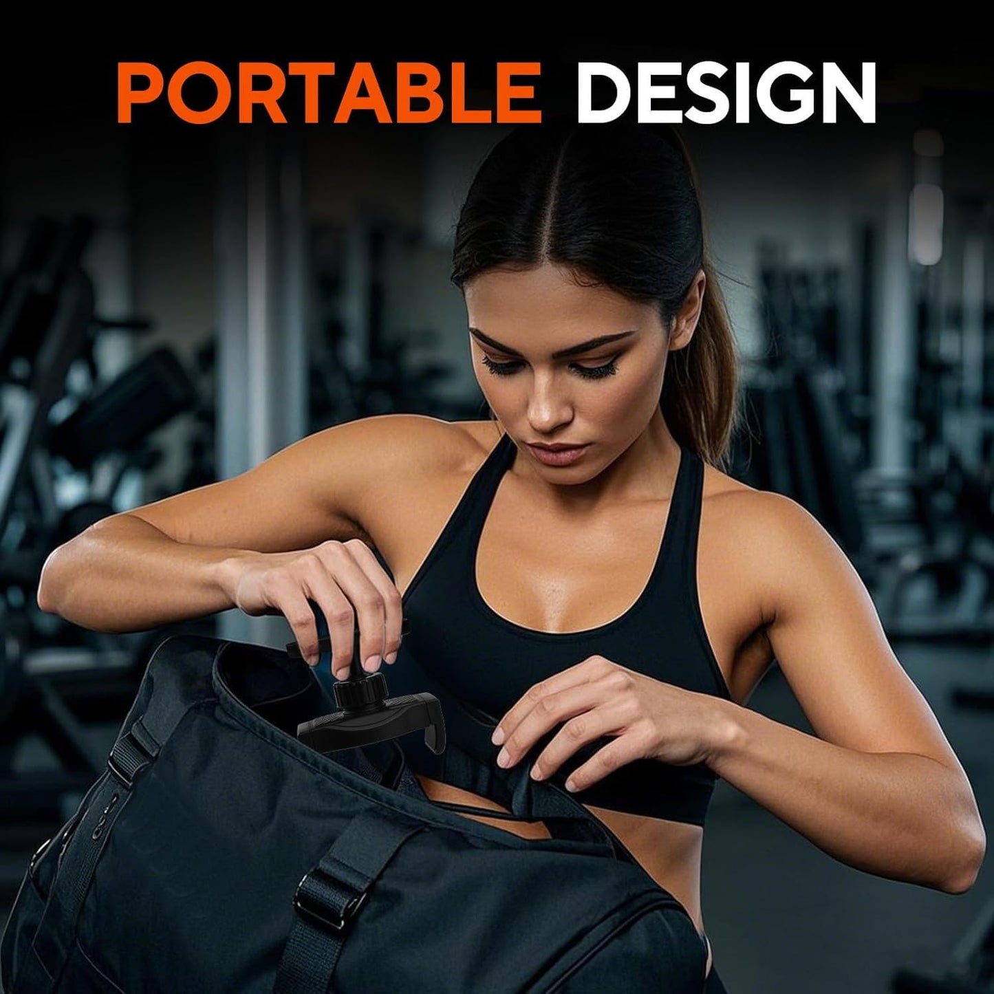 HOYXUN Magnetic Phone Holder for Gym, 360° Adjustable Strong Magnet Base Mount, Universal Magnetic Phone Mount for Workout Recording on All Smartphones