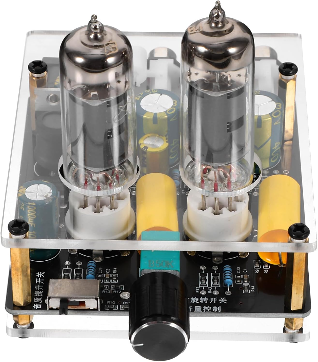 Veemoon Tube Amplifier Hi-fi Stereo Preamp Pre-amp for Record Player Pre-amp for Phono Preamp Home Theater Amplifier
