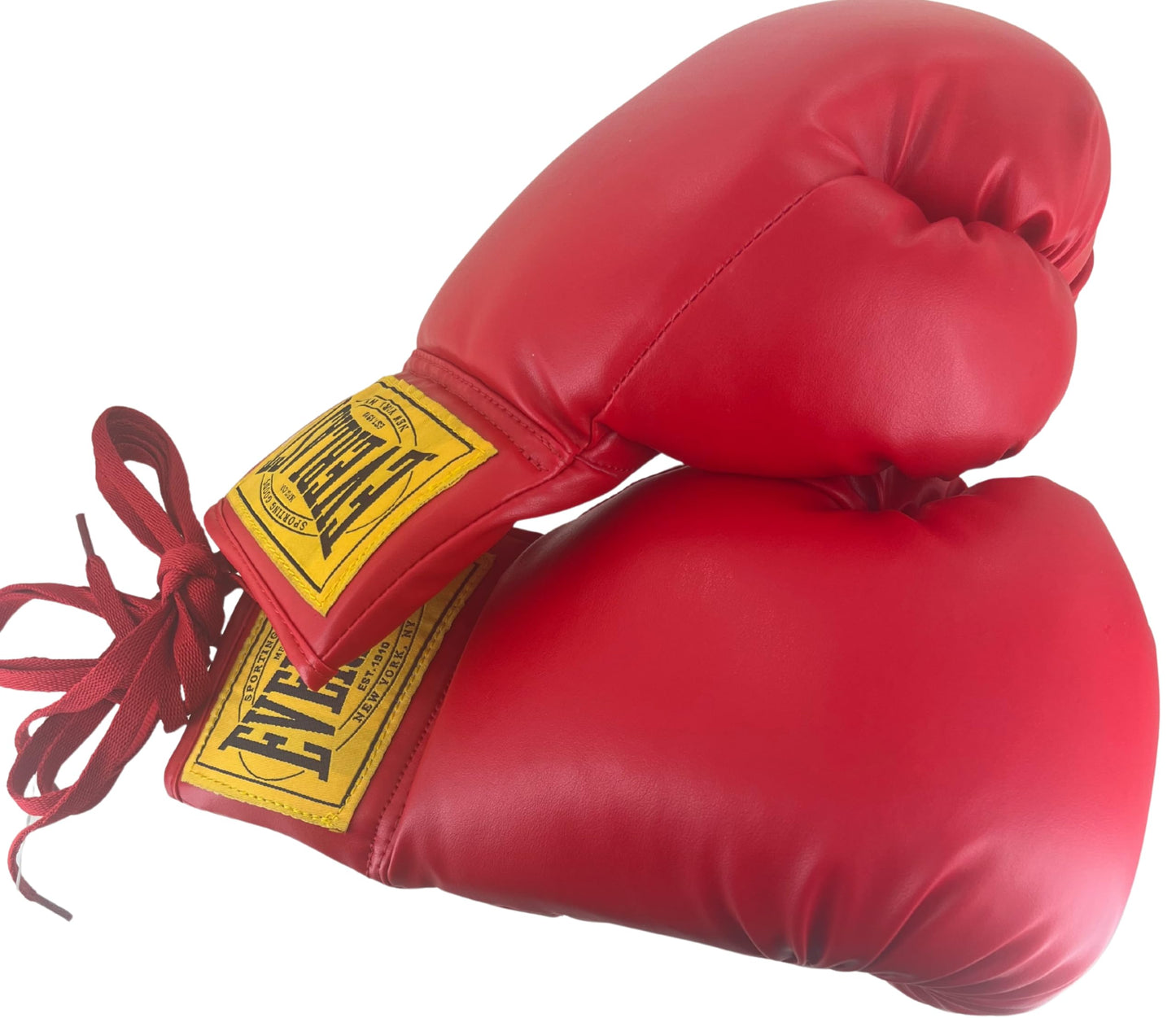 Everlast Vinyl Pair of Red Boxing Gloves - Great for Autographs