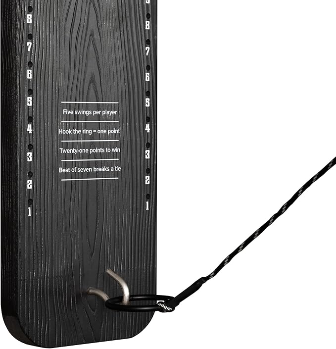 Ringo Outdoor Premium Hook and Ring Game. Fully Assembled and Mounts in 90 Seconds, Lifetime Warrantee. Made for Outdoors!