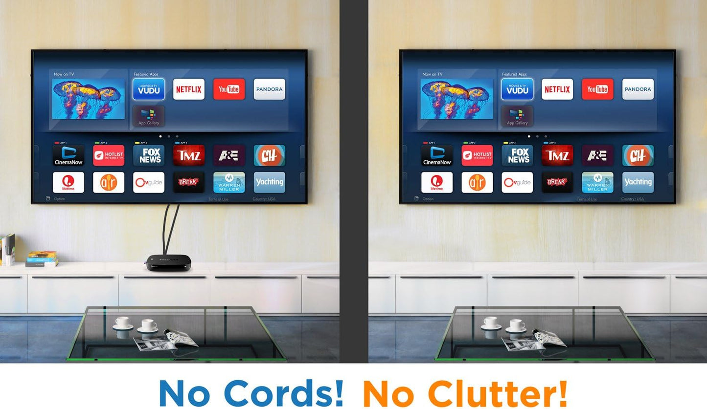 Mount-It! Cable Box Mount Behind TV | Adjustable Universal Mounting Bracket for Streaming Devices, Router, Modem, DVD |