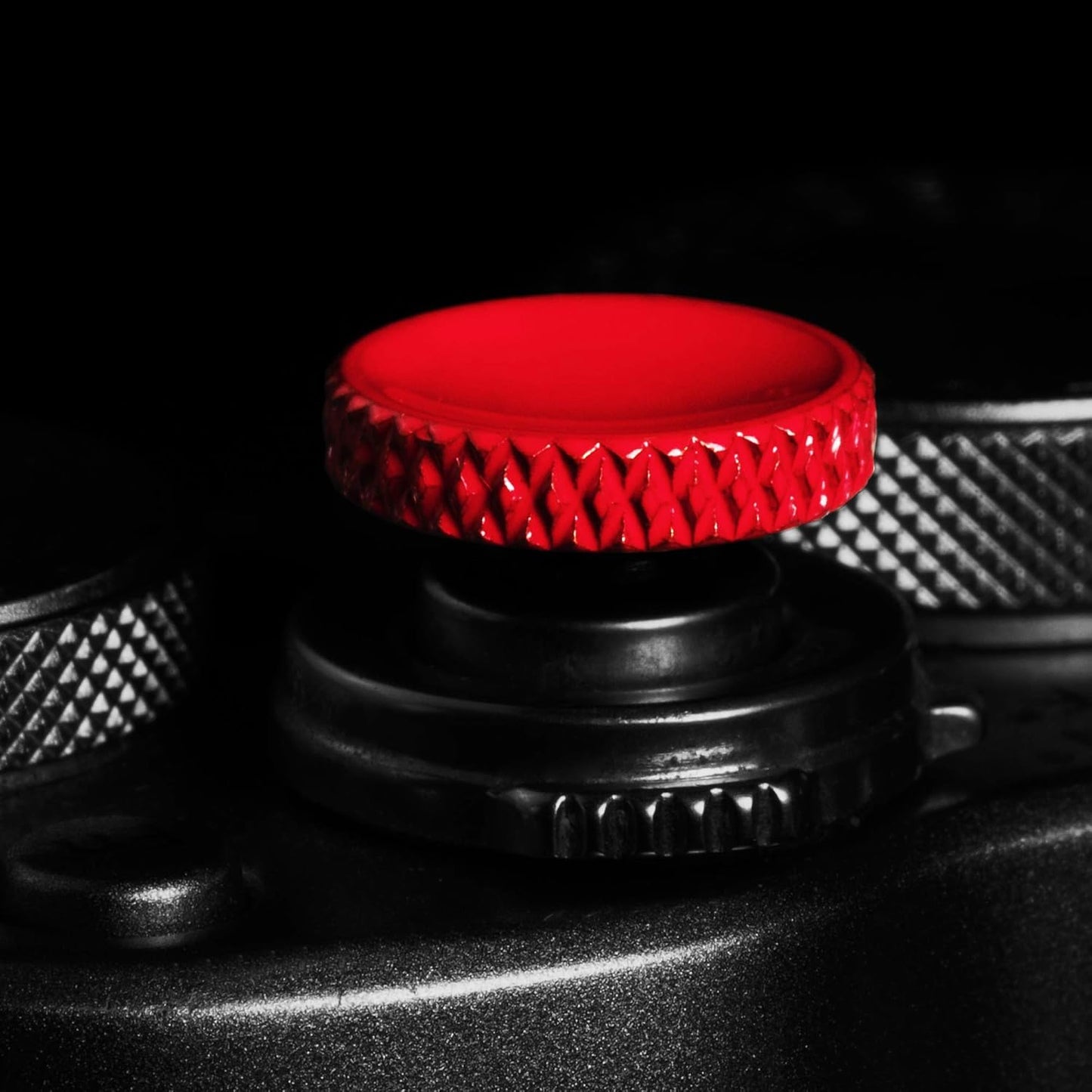 (2 Pack/Red) Camera Shutter Button Upscale and Delicate Soft Shutter Release Button
