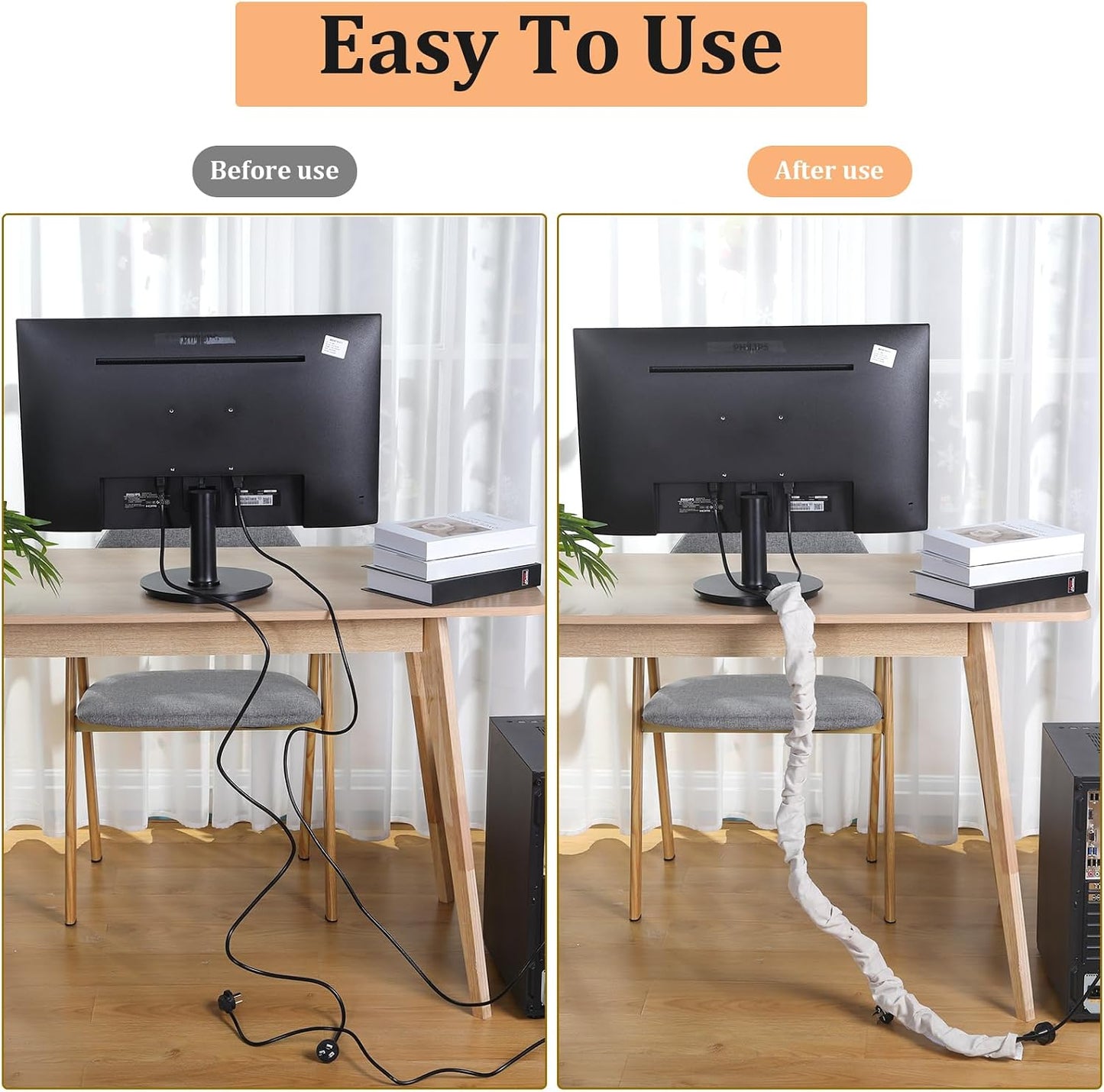 4 6 4 Pcs Fabric Cord Cover Feet and Feet Chain Cable Sleeve Chandelier Lighting Wire Cord Cover for Lamps Light