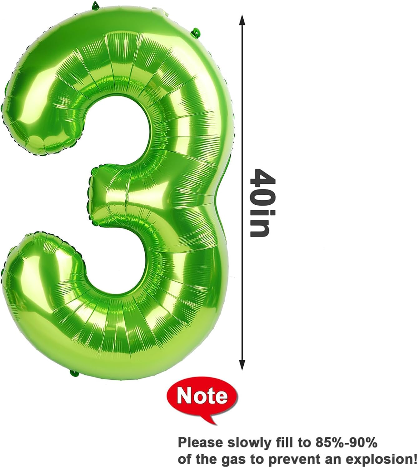 Number 6 Balloon by [Brand Name] - 40 Inch Light Green Birthday Decoration for Boys & Girls