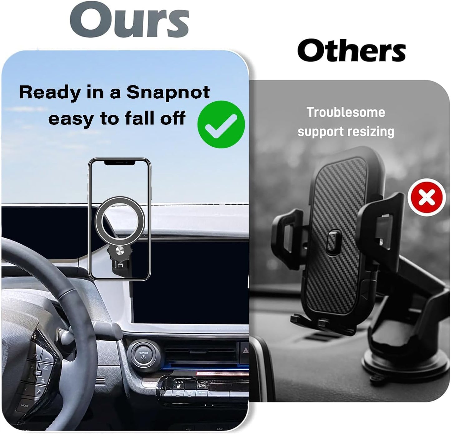 AbeeyGeomarn 2023 2024 2025 2026 12.3 Inch 360 Car Phone Holder for Toyota Prius Accessories Apply to Touch Screen