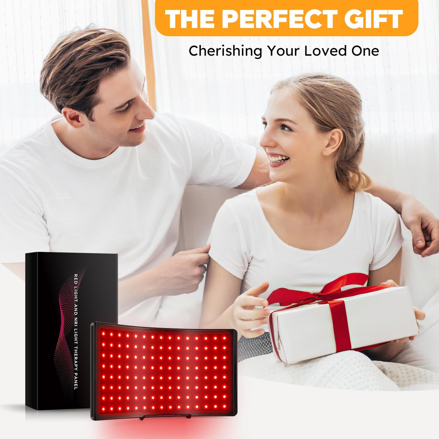 Red Light Therapy for Face,Infrared Red Light Therapy Lamp for Body,Red Light Panel for Back Device Skin Care at Home Muscles,Joints