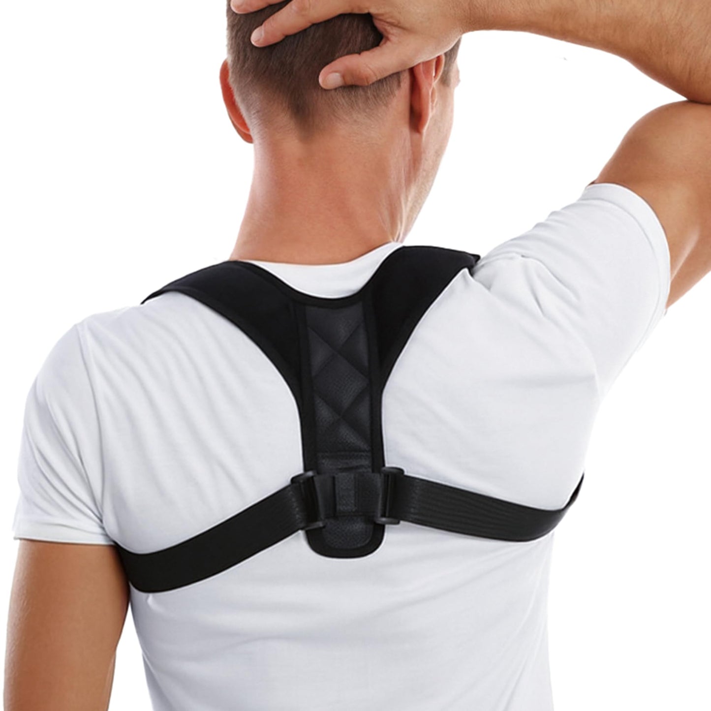 HVRCRK Posture Corrector for Men And Women - Thin & Invisible Back Brace for Posture - Adjustable Back Support Brace - Relieve Upper Back Discomfort & Regain Confidence, L(38-48inch) 1PCS