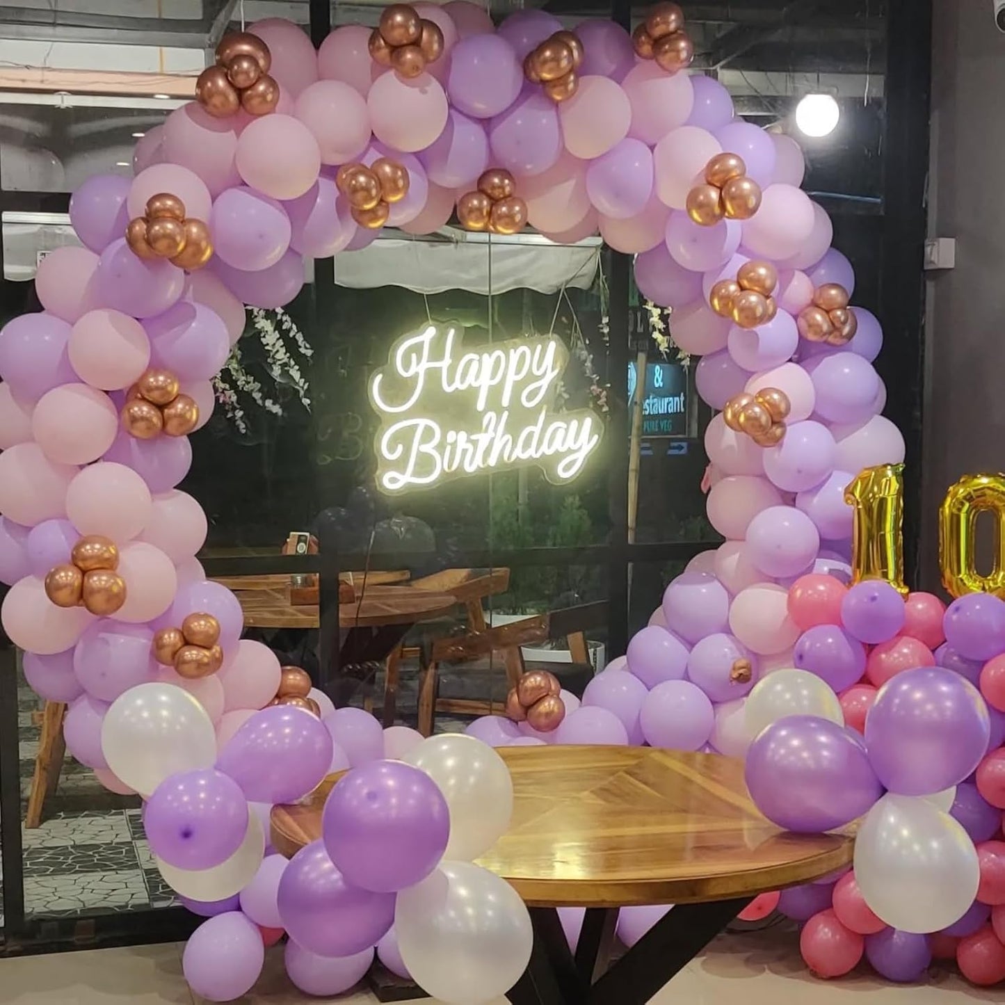 Regine Switzerland 12-Inch Metallic Pink & Purple Balloons - Confetti Design for Birthday & Bridal Showers