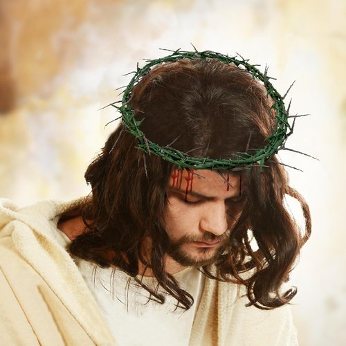 Crown of Thorns Set - 8 Religious Props for Good Friday Decor | Includes Thorn Crown, Nails & Whip