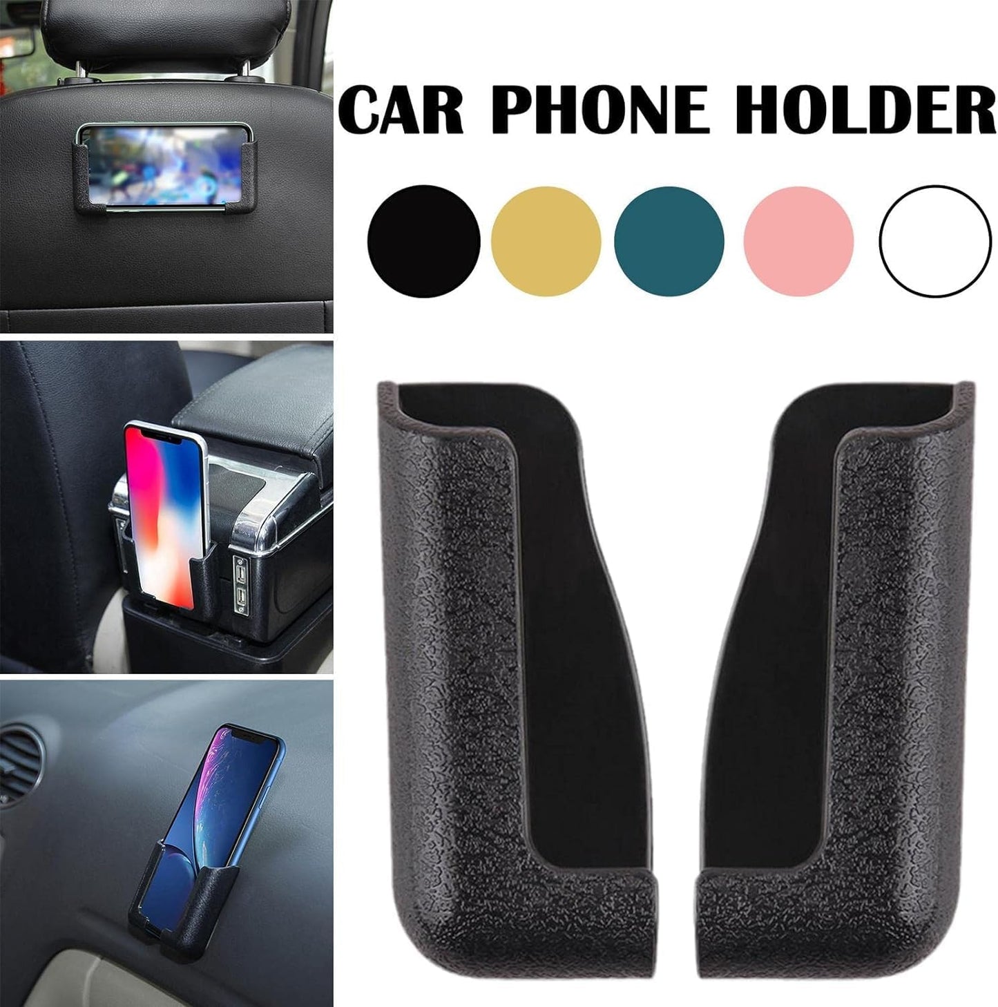 BWESOO Mobile Phone Bracket,Self Adhesive Dashboard Mount Car Phone Holder,Dashboard Mount Adjustable Width Car Cell