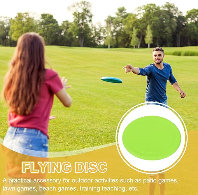 PATIKIL Flying Disc Soft Silicone Colorful Flying Disk Flyer for Outdoor Sports Lawn