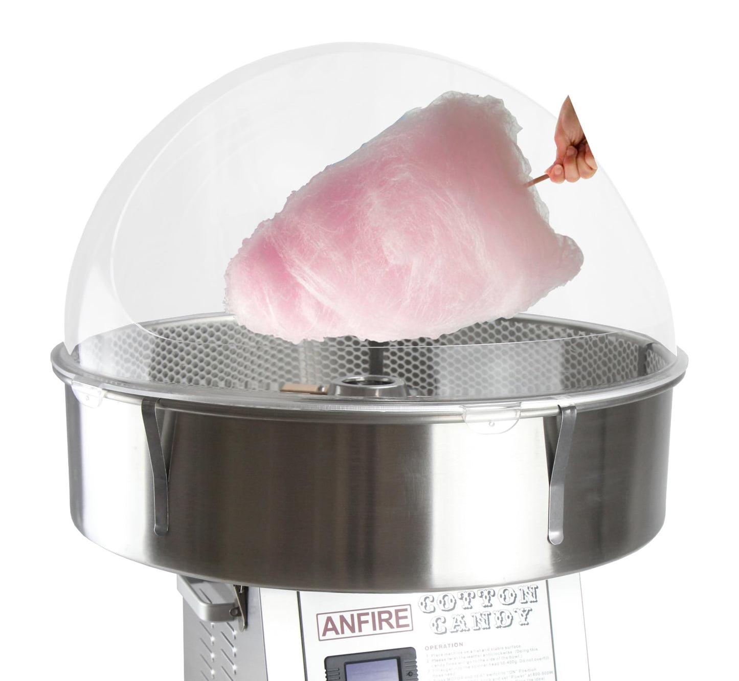 ANFIRE 24" Dome Bubble Shield Plastic Cover designed specifically for Commercial Professional Cotton Candy Machine maker AN2
