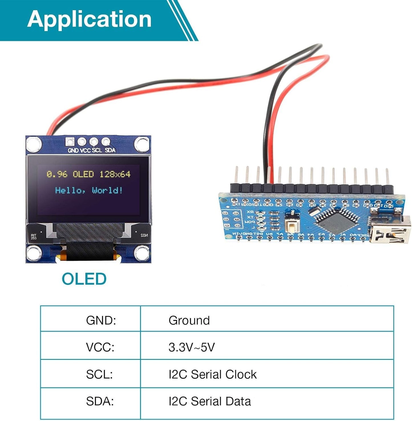 Frienda 10 I2C I2C Pieces OLED Display Module OLED Screen Driver IIC Tabellone Seriale con Display Auto-Luminoso