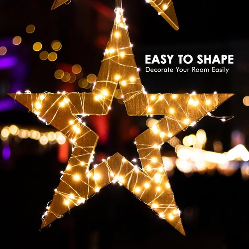 Bexdir 12 Pack Battery Operated Fairy Lights - 7FT Waterproof Silver Wire for Outdoor Decor | Mini Firefly Lights for Parties & Weddings