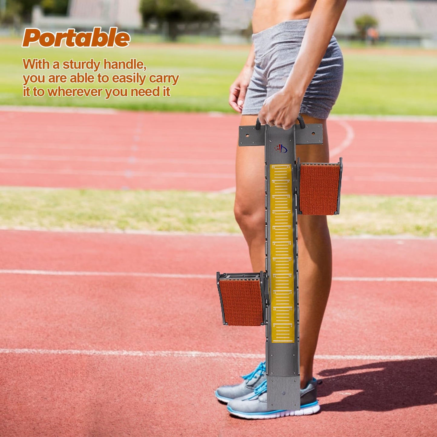 Vaolvpant 35in Starting Blocks with Premium Aircraft-Grade Aluminum 5 Angle Adjustable and Detachable Pedals Ideal for Running Enthusiasts Professional Track and Field Competitions
