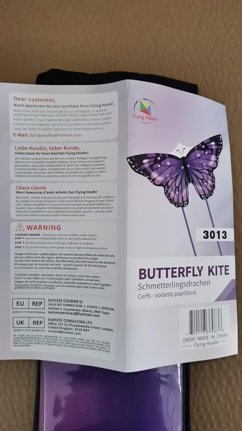 Large Butterfly Kite for Adults and Kids Ages 4-8 & 8-12 Easy to Fly, 55''X28'' Single Line Kite for Outdoor, Park or Beach.