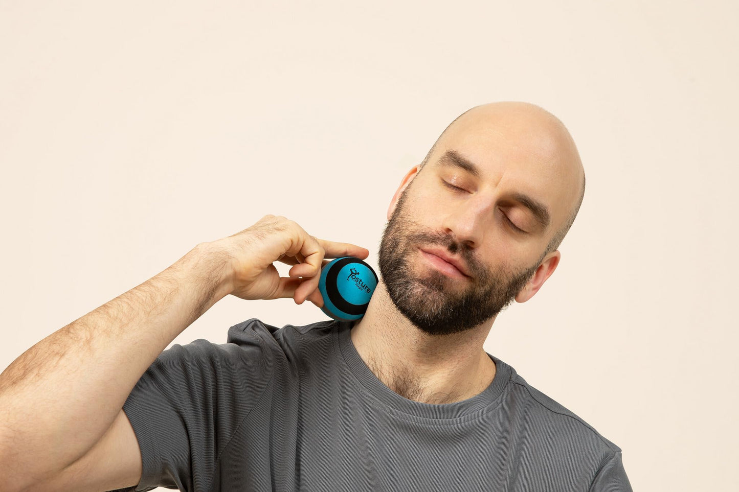 Posture Magic Massage Ball Set for Myofascial Trigger Point Release & Deep Tissue Massage - Set of 6 - Large Foam/Small Foam/Lacrosse/Peanut/Spiky/Hand Exercise Ball (Blue)