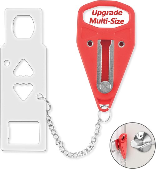 AceMining Portable Door Lock - Enhance Home Security & Privacy | Ideal for Travel, Hotels & Apartments