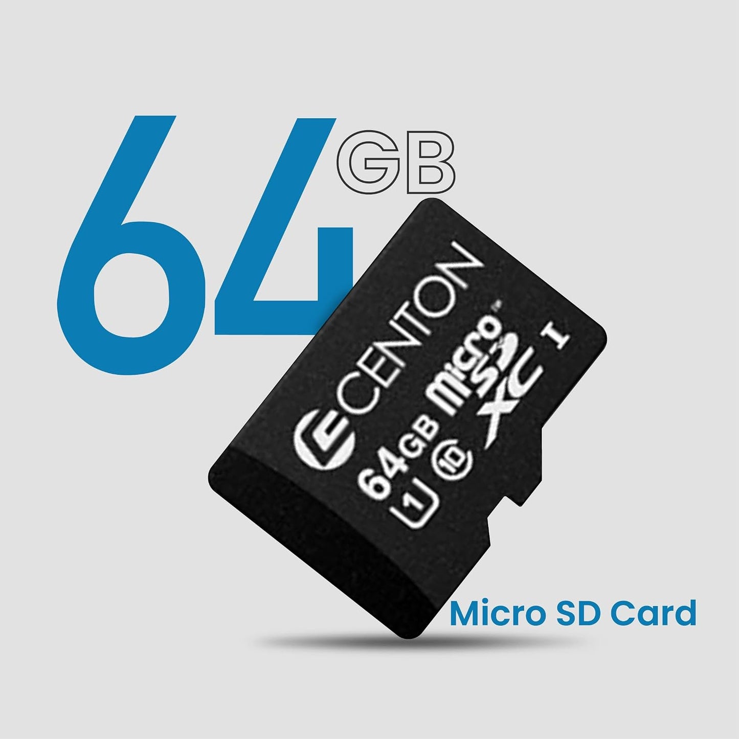 Centon A1 V10 U1 10 64GB, 3 Pack Electronics Micro SD Card, UHS-I / / / / Class Flash Memory Card for Phones, Tablets