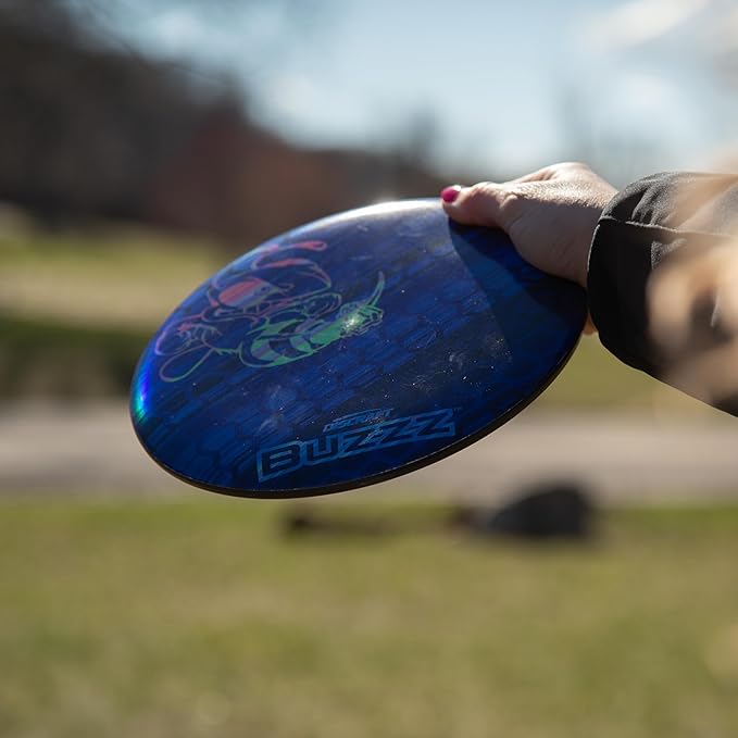 Discraft Full Foil Honeycomb Buzzz – Rainbow & Blue | Midrange | ESP | Supercolor | 170 – 177+ Grams