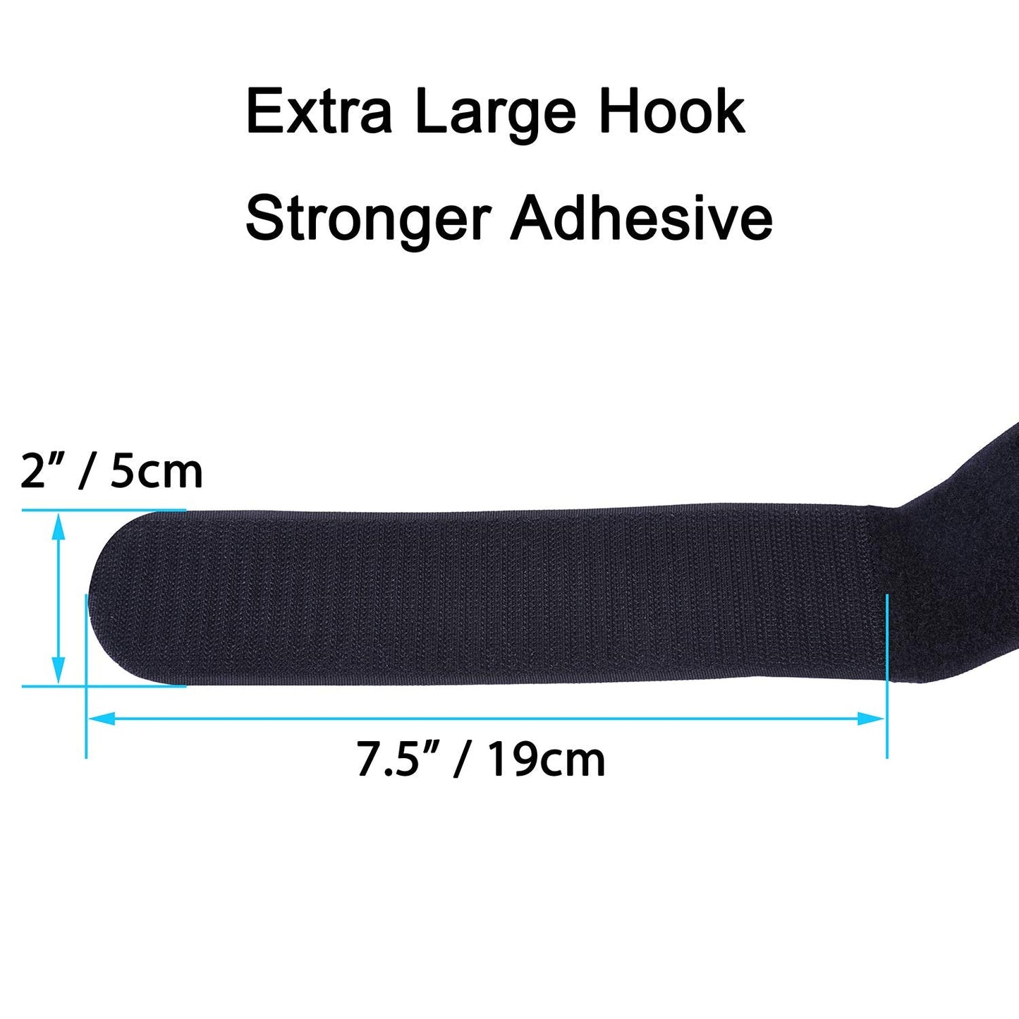 Extra Large 4 Pack 2 x 48 Inches Hook and Loop Strap, Reusable Fastening Cable Tie Down Straps by Wisdompro - Reusable, Durable Functional Cinch Cable Straps for Your Home, Office, Workspace