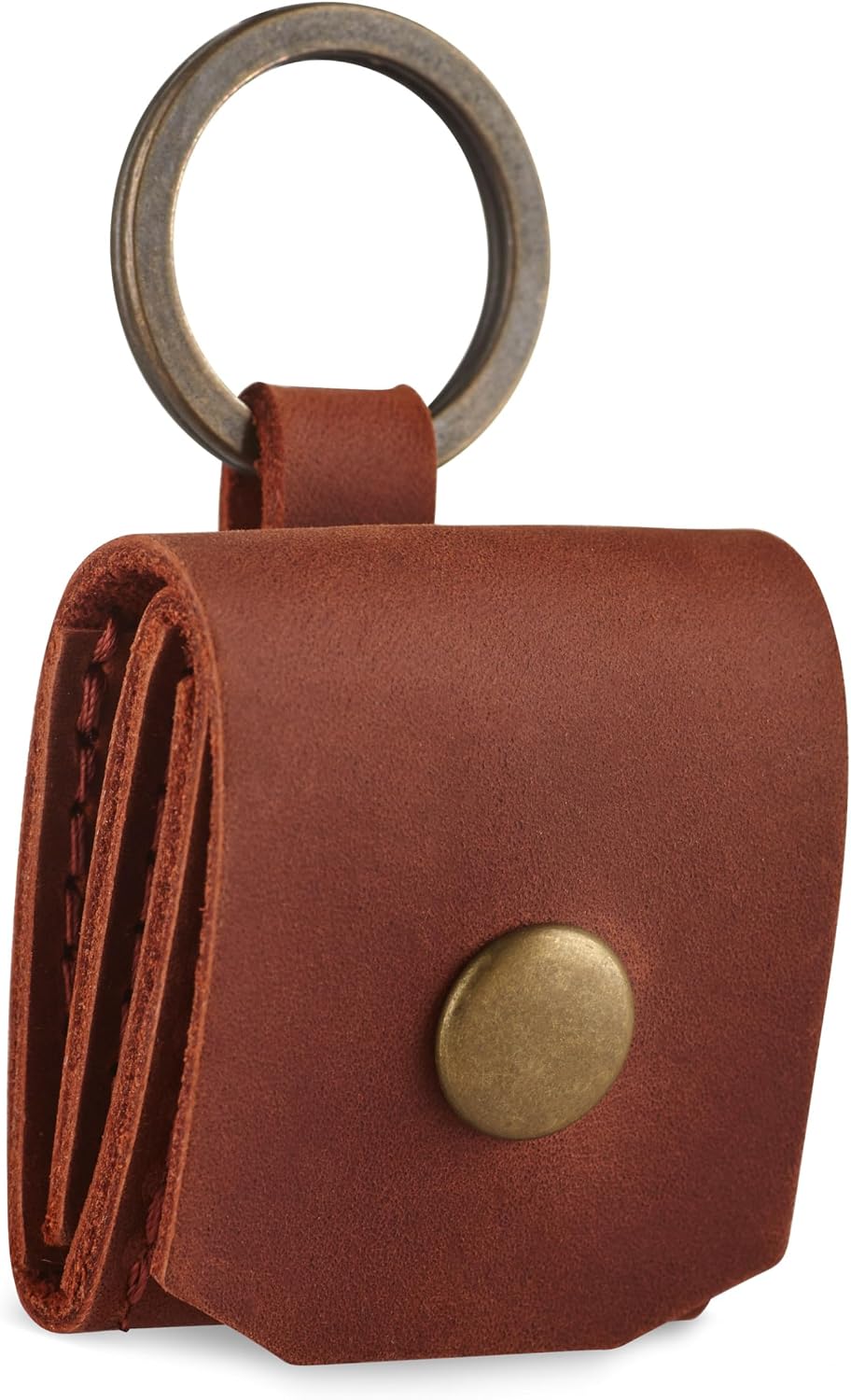 MAKYN Leather SD Card Holder Keychain, SD Card Case Key Fob, Micro SD Card Holder Organizer, SD Card Storage Case