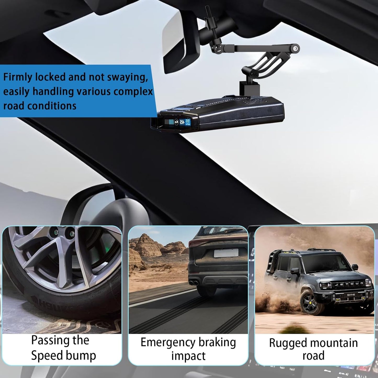 xsaaczm 3,Max 4,Max 360 360C/2020 360 Rearview Mirror Radar Detector Mount,Suitable for Escort IX,IXc,Max MKII,Max Max