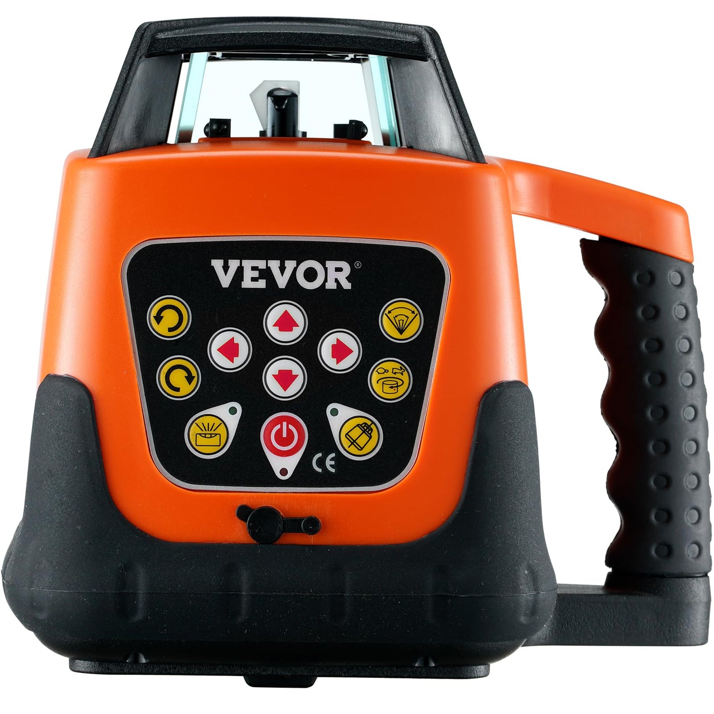 VEVOR Rotary Laser Level 1650ft,360 Degree Self Leveling Red Cross Line Laser,5 Rotation Speeds&4 Scanning Angles Adjustment,IP66 Waterproof Remote Control Manual Self-leveling Mode,Battery Included