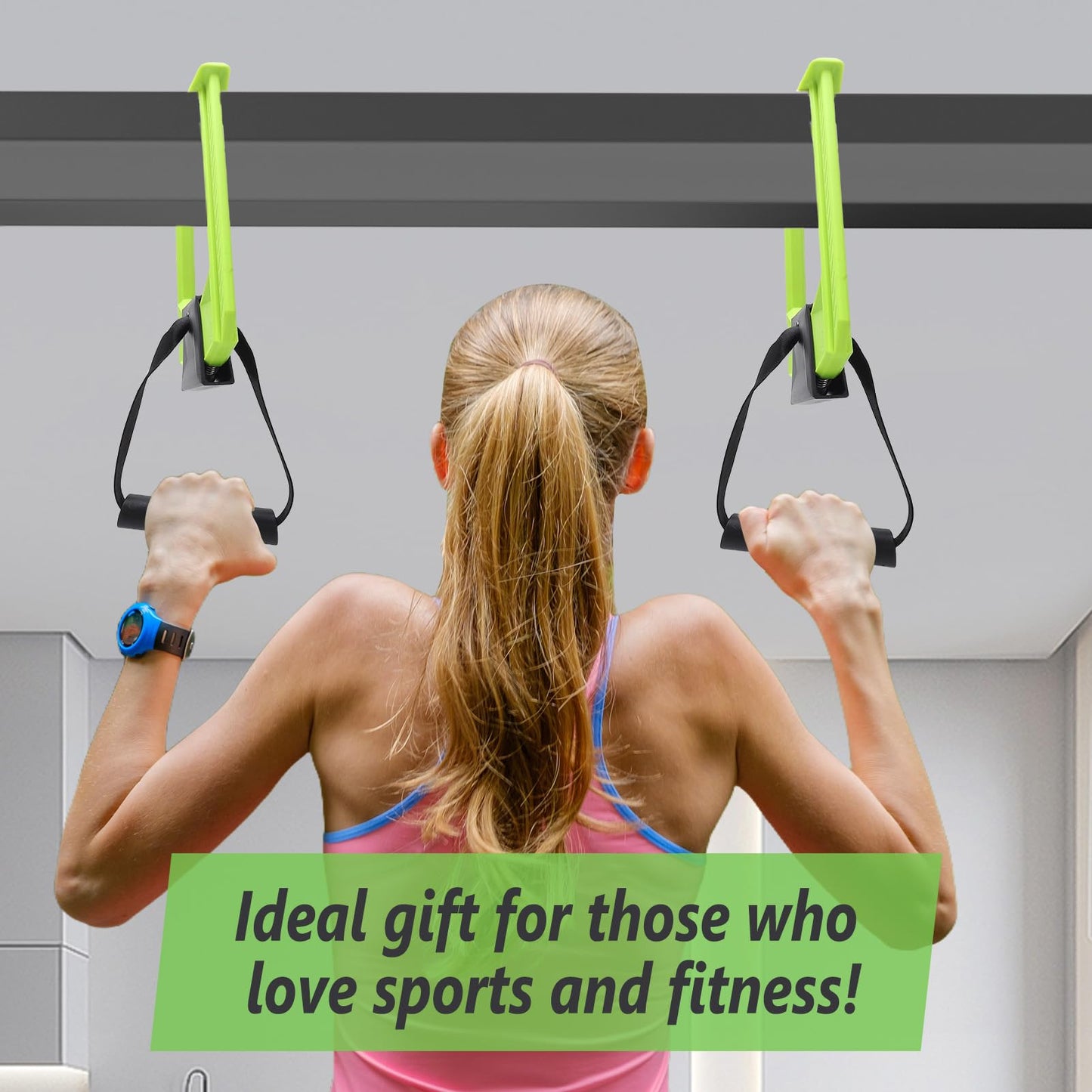 Portable Pull Up Bar For Doorway, Home Gym Equipment, Travel Pull Up Bar, 220lbs Weight Capacity, Chin-Up Core Training
