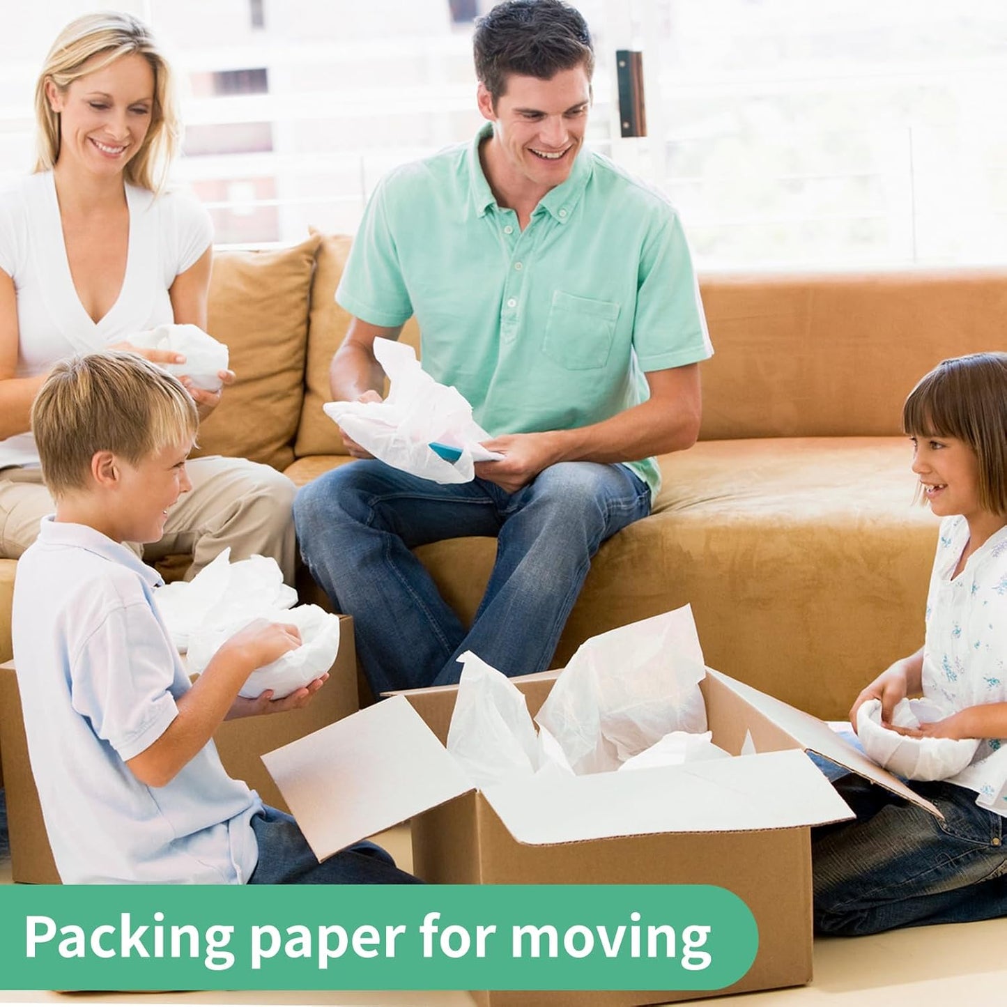 Packing Paper Sheets - 14" x 22" Newsprint for Moving & Shipping | 52 Sheets for Wrapping & Protection