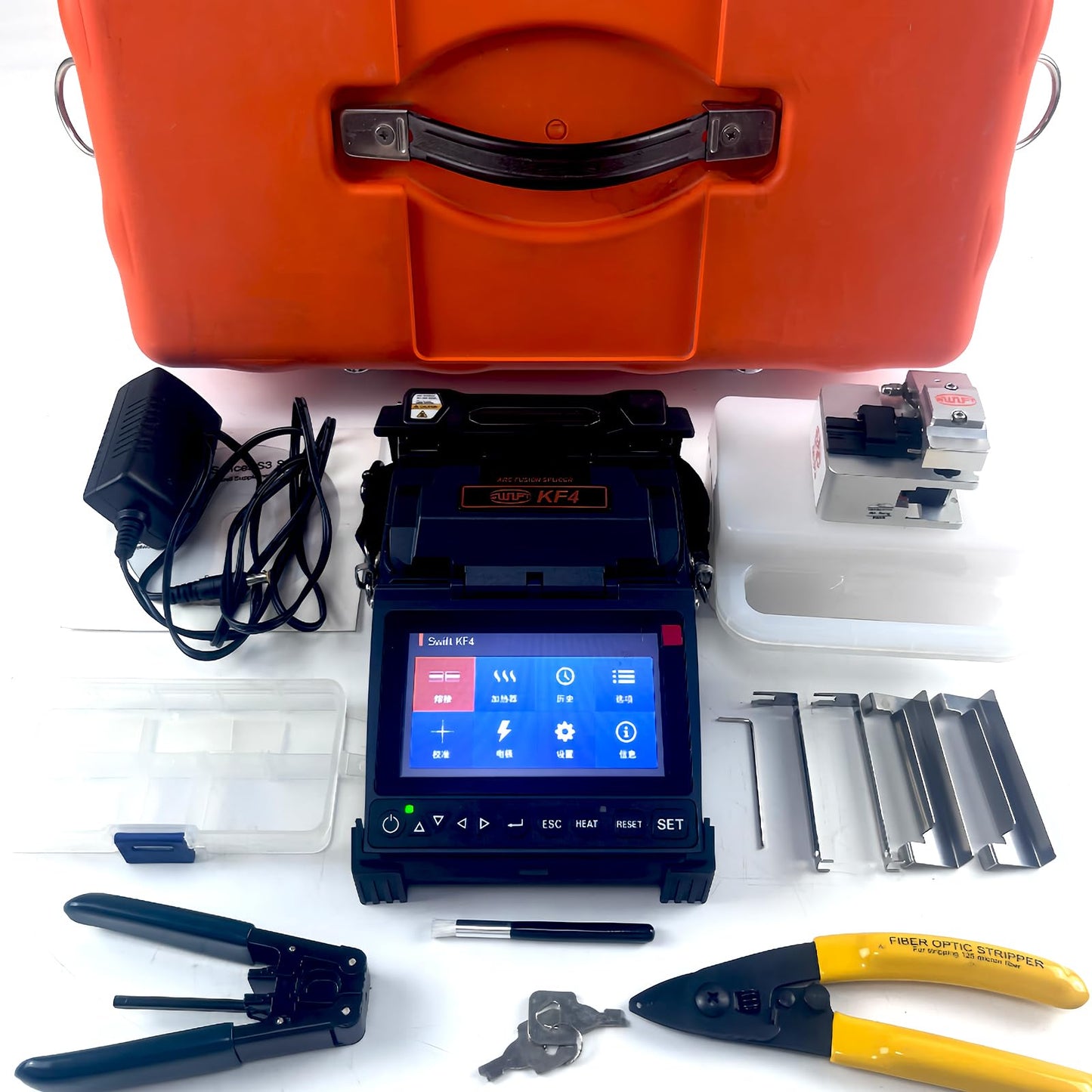 KF4 Optical Fusion Splicer Original from Korea Clad to Clad Splicing Machine