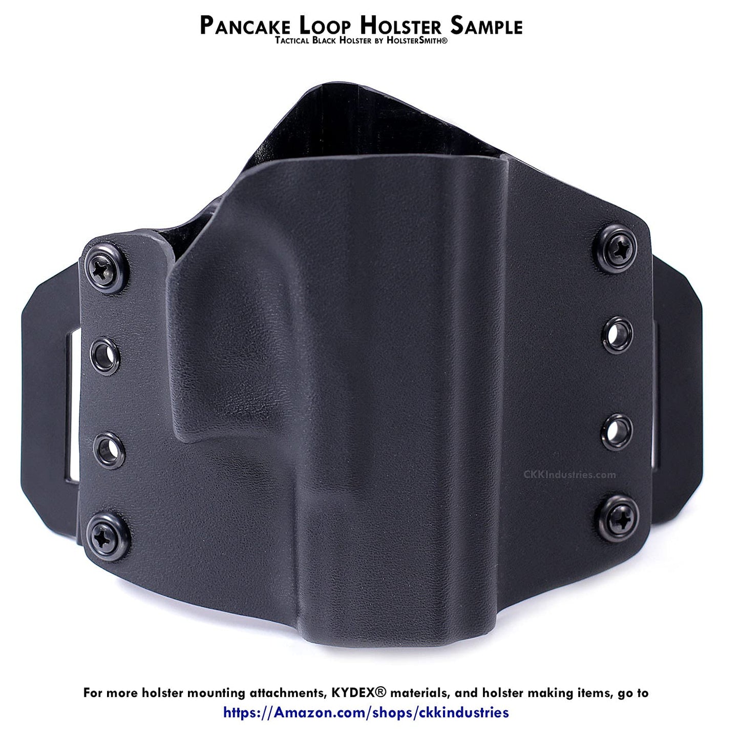 Holster Belt Loops - Pancake Design - Unbranded - (Fits 1.50 inch Belts) - (1 Pair) - for Holster Making & Hobby