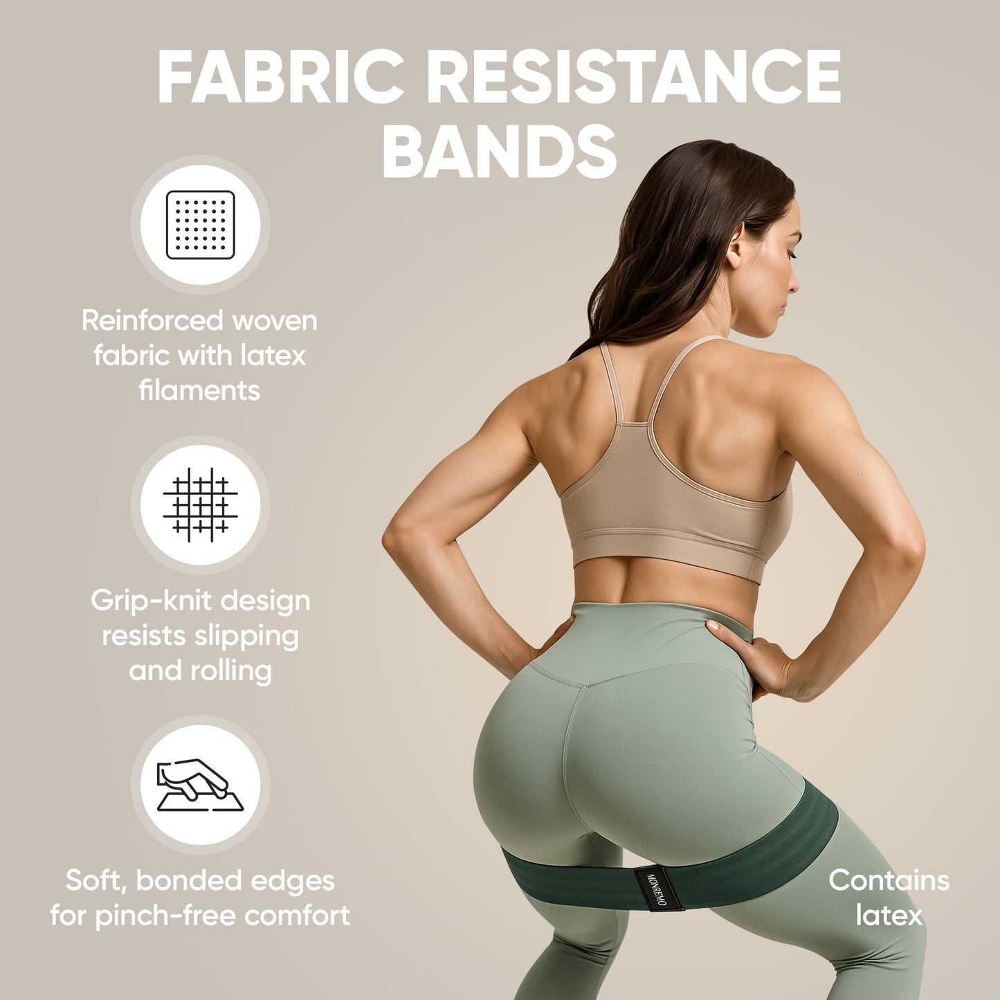 MONREMO Pilates Home Workout Kit – 7pc Pilates Set for Women with Toning Ring (Magic Circle), Mini Ball & Resistance Bands. Full Mat Pilates Equipment for Yoga, Core & Stretching at Home