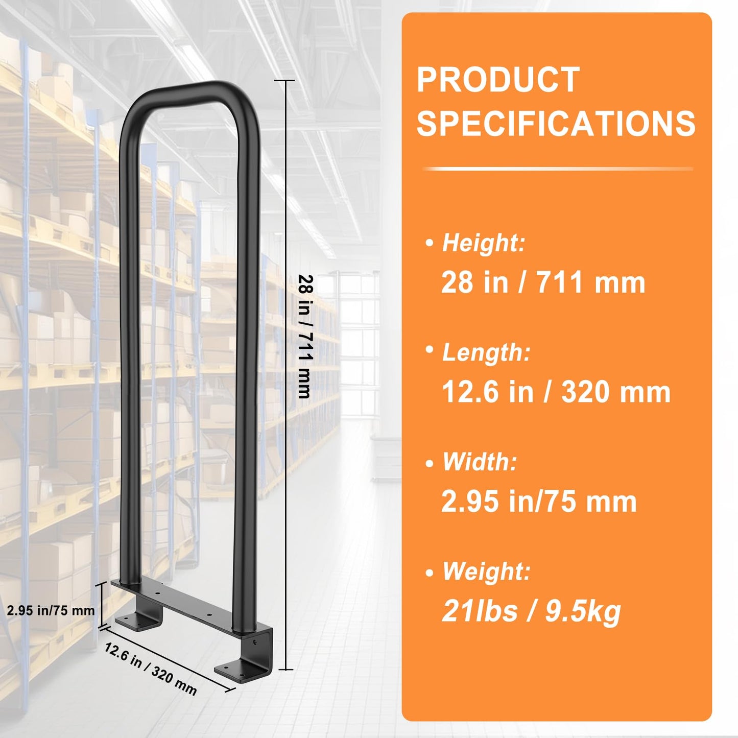 Cart Handle Dolly Converter 12.8 Inch Width x 28 Inch Height Multifunctional Converter Arms 500LBS Capacity Panel Dolly Handling Equippment， Mattress Mover