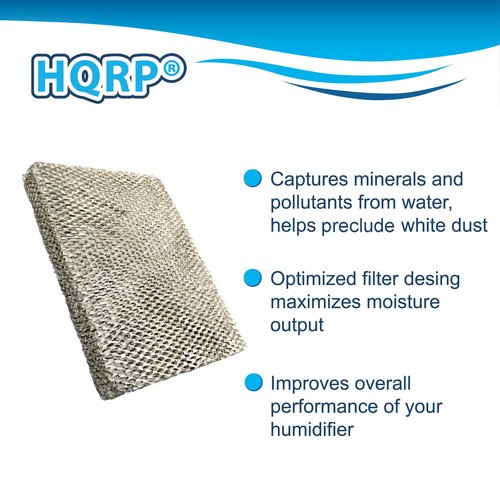 HQRP 2-Pack Water Filter compatible with Carrier P110-3545, HUMCCLBP2217, HUMCCLBP2317, HUMCALBP2317, HUMCCLBP2417, HUMCALBP2417, HUMCCLFP1218, HUMCCLFP1318, HUMCALFP1318, HUMCCLFP1418 Humidifiers