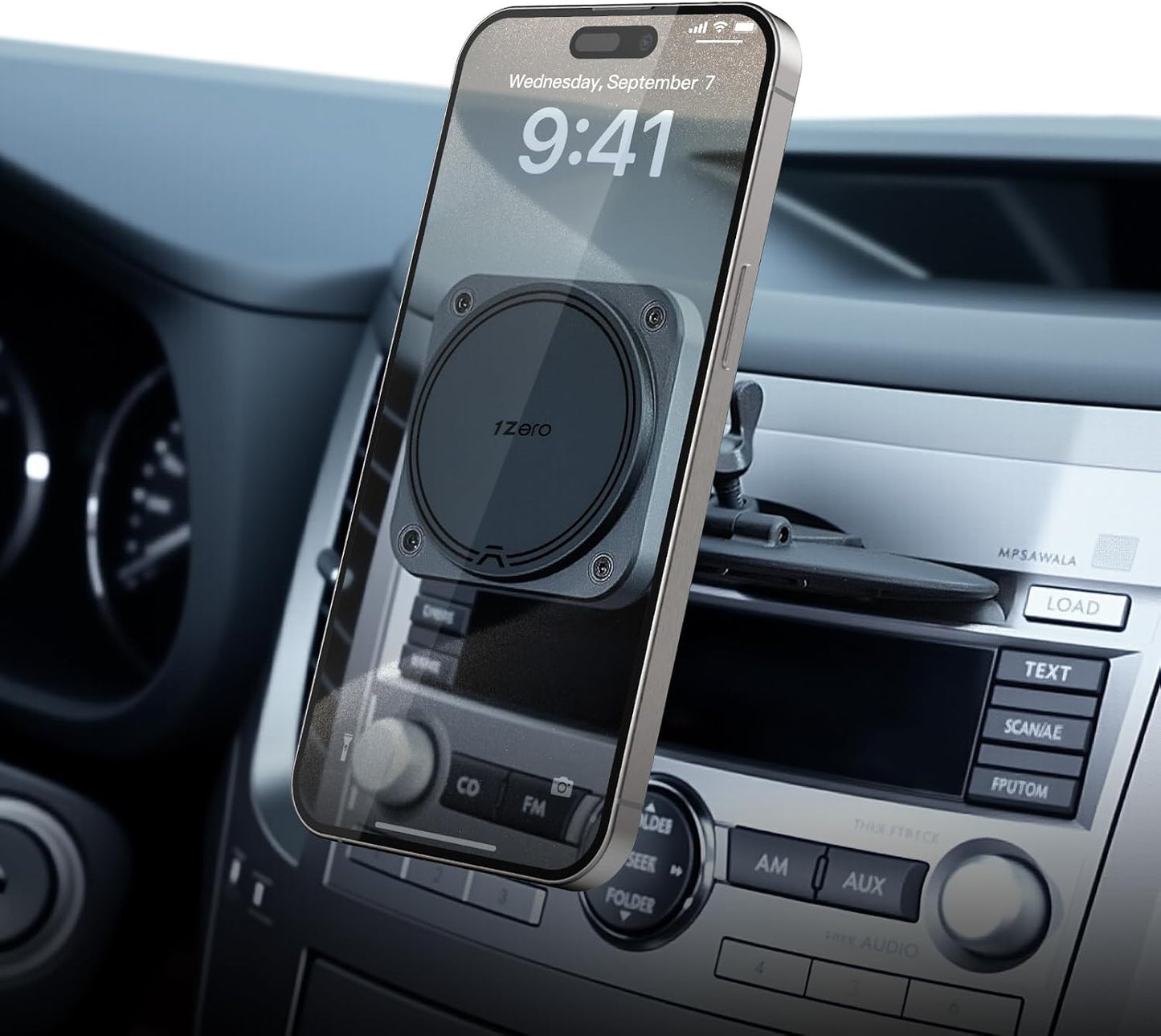 1Zero [20 N55 17 16 15 14 13 12 for Magsafe CD Phone Holder for Car Ultra Strong Magnets] Magnetic CD Player Phone