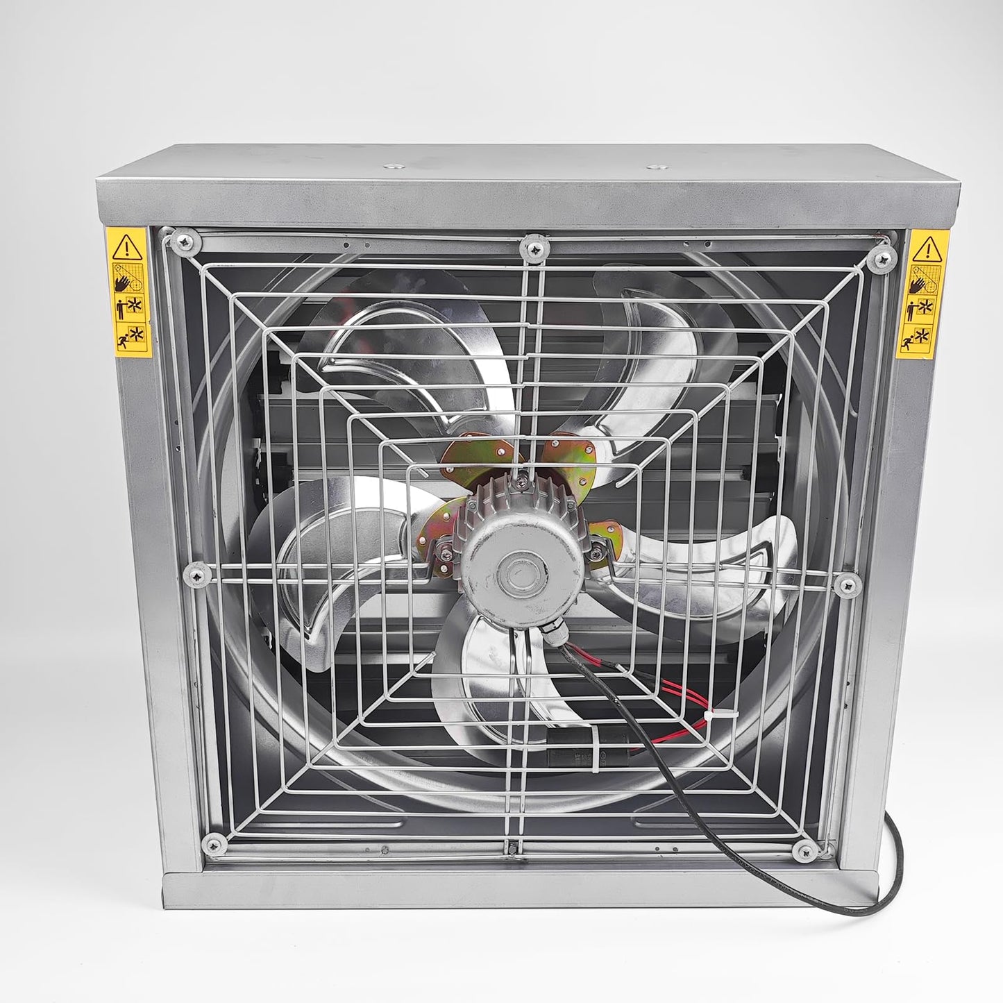 GRELWT 24" Wall Mounted Exhaust Fan -Automatic Shutter - Vent Fan For Home Attic, Shed, or Garage Ventilation, 4390 CFM, 6180 SQF Coverage Area, New Version