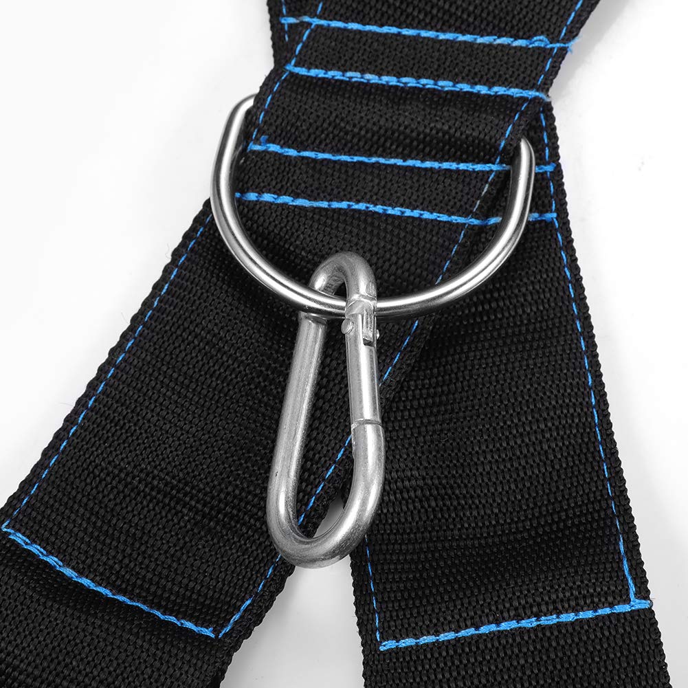 Training Sled Harness Vest with 9' Pull Strap & 5-Point Anchor - Youth Fit (Up to 36" Girth) | Resistance Speed Training for Tire/Sled Fitness, Compatible with Bungees/Towlines