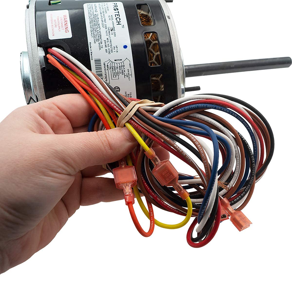 Supplying Demand W51-14BJA3-02 HVAC Blower Motor 1/4 HP 1 Phase 3 Speed 208/230V 1075 RPM