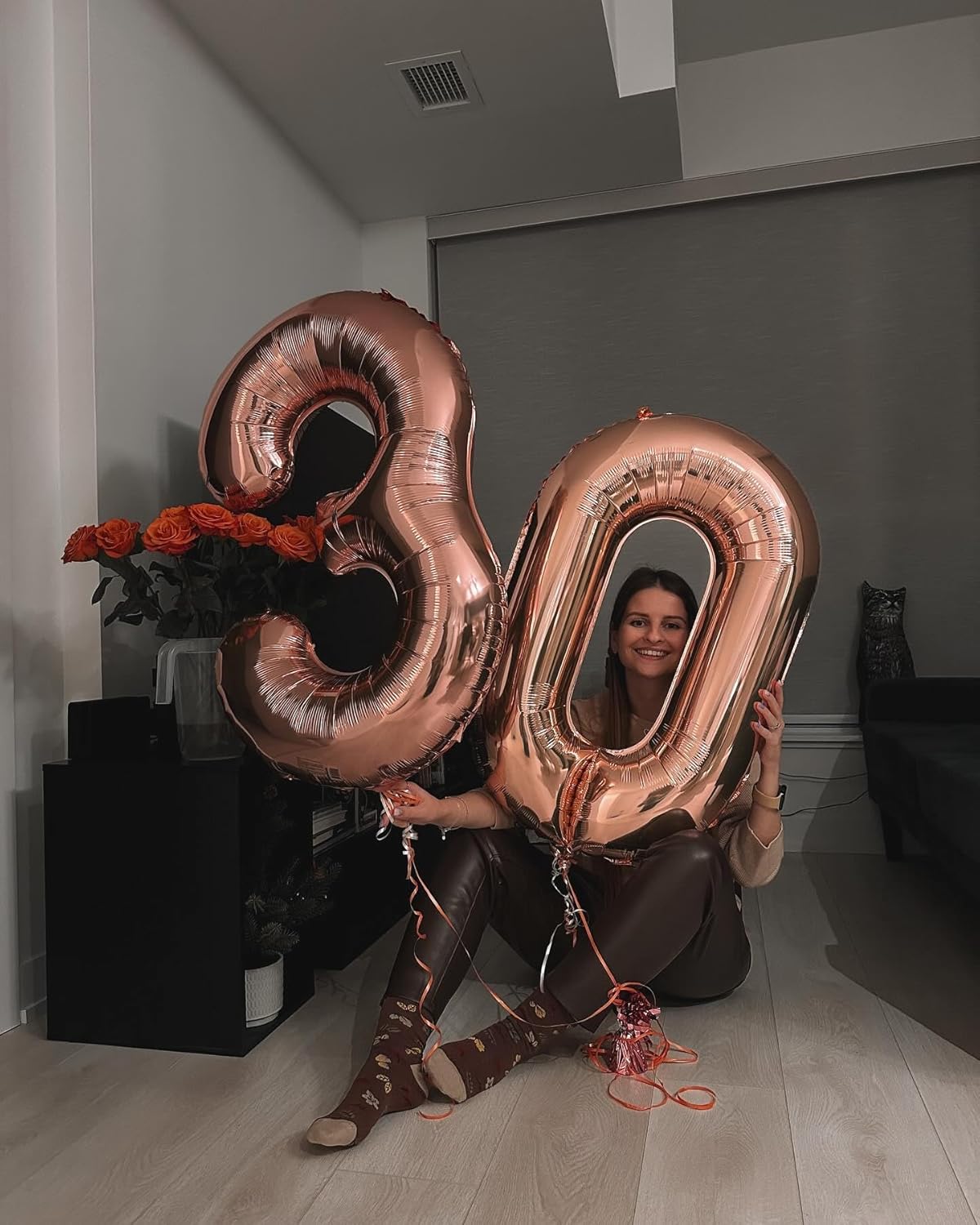 Rose Gold Number Balloons - 40 Inch 0 Balloon for Birthday Decorations | Perfect Party Supplies for All Ages