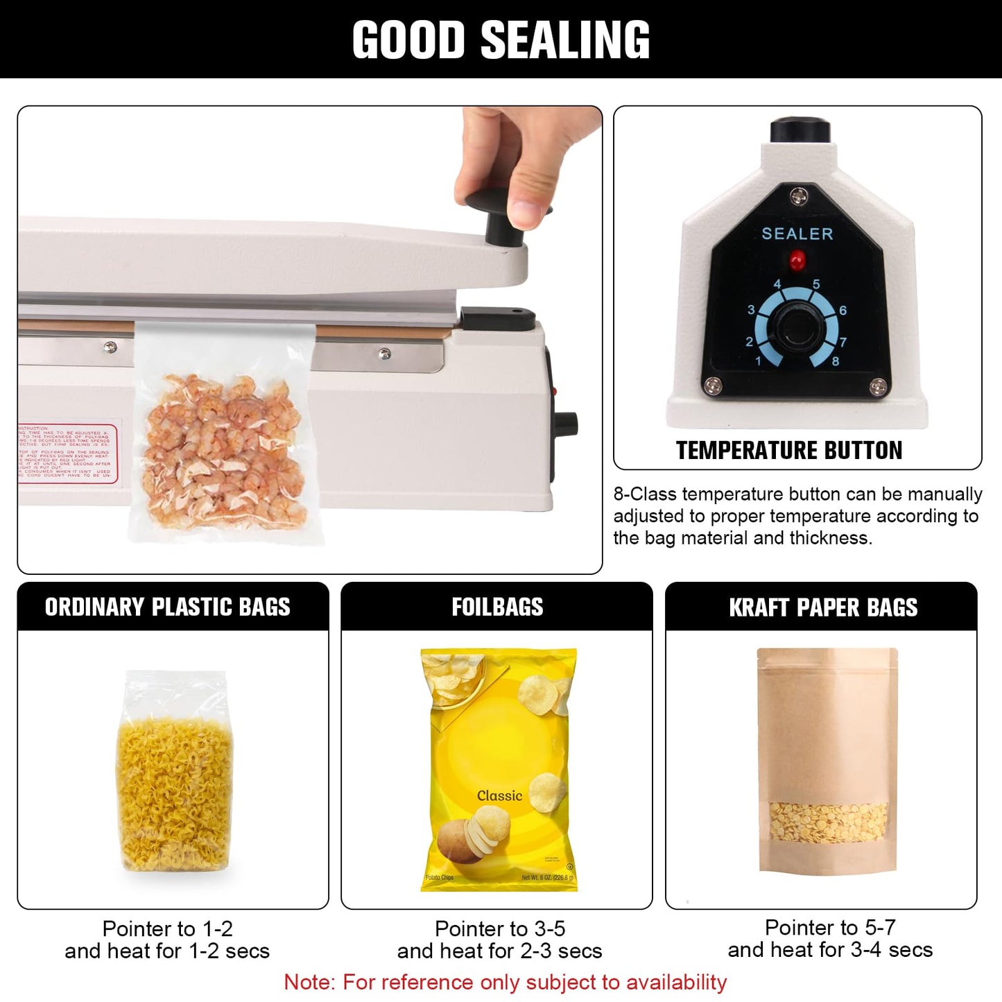 SYAMZZMS Commercial Impulse Sealer 20 Inch – Industrial-Grade Heat Sealer with 3mm Wide Seal Strip, Reinforced Aluminum Body – Designed for Bulk Sealing & Packaging Lines