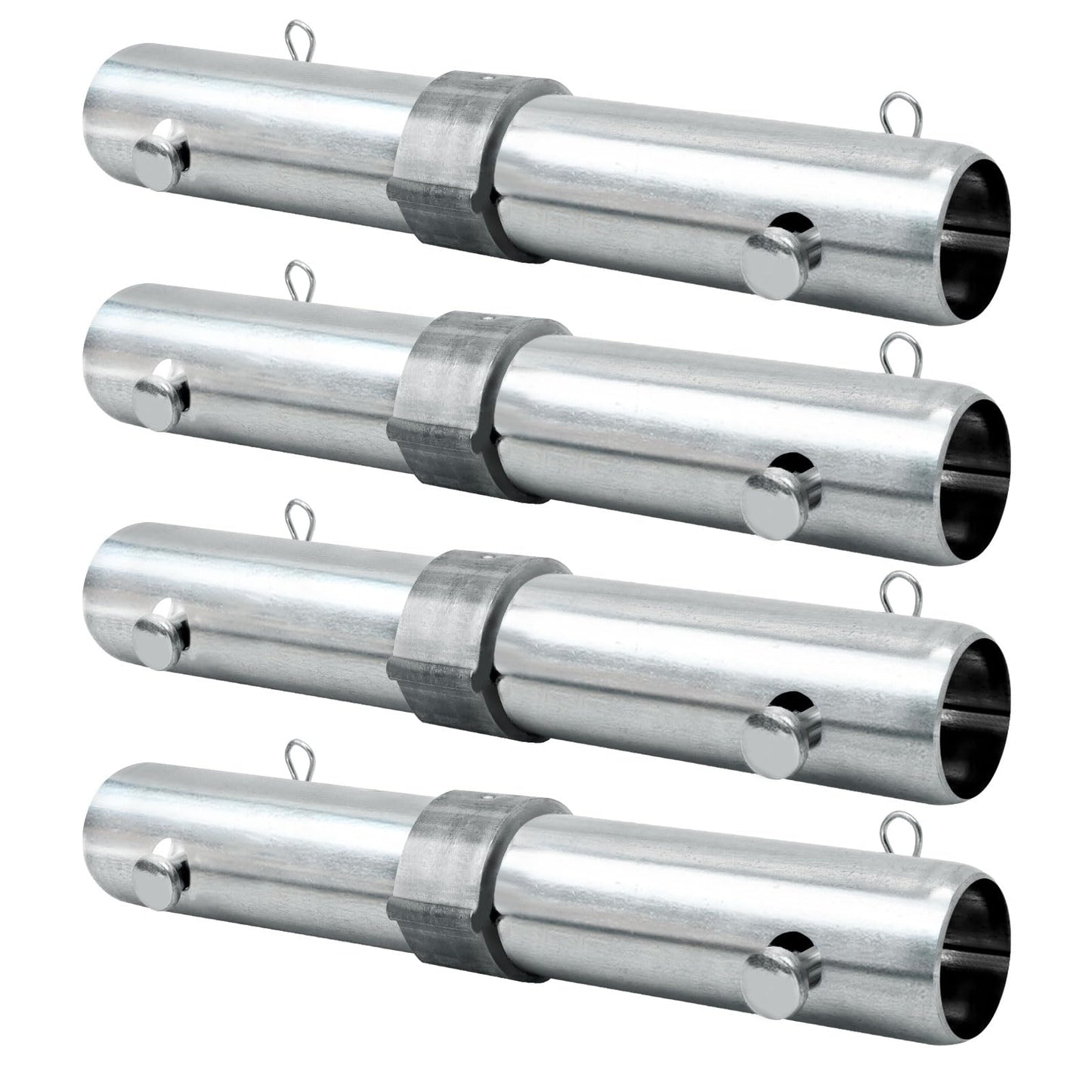 1-5/16"OD Scaffolding Pins, JUKFITA Scaffolding Equipment for Small Building Tasks, 4 Pack Scaffolding Coupling Pins, Includes 8 Spring Retainers